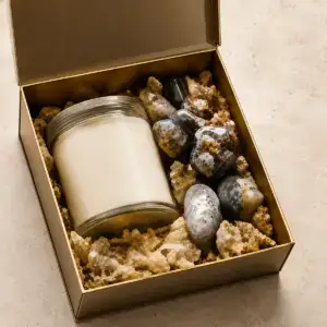Crystal Wellness Gift Set With Candle - main product image